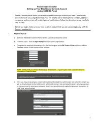 Instructions for setting up a Parent Blackboard Connect account