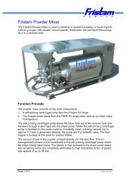 Fristam Powder Mixer - Consolidated Pumps