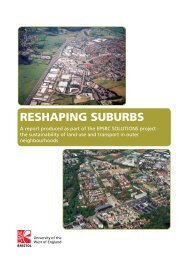 RESHAPING SUBURBS - University of the West of England