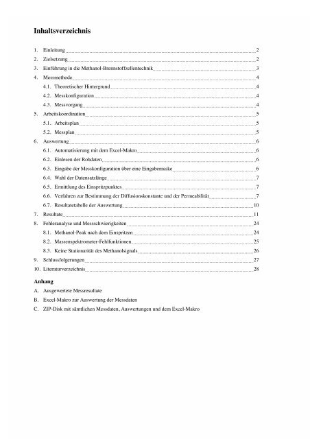 Messungen an PSI- und Nafion-Membranen zur Bestimmung des ...