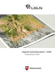 Produktinformation DGM - LGN - Niedersachsen