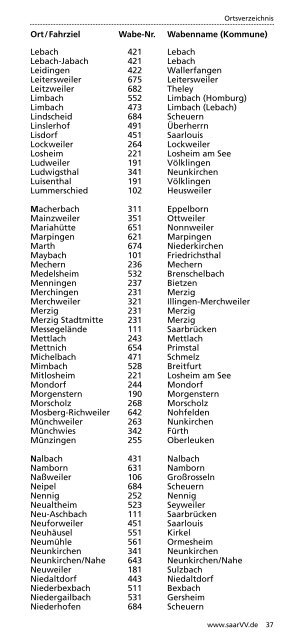 Tarifbestimmungen und Beförderungsbedingungen - Saarland-tarif.de