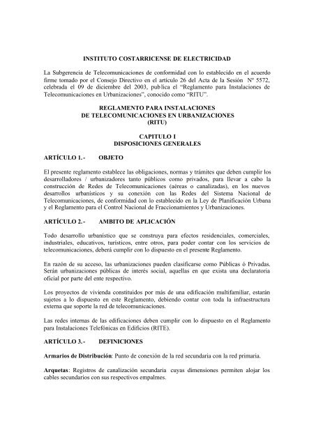 RITU _documento completo para La Gaceta_ - Grupo ICE