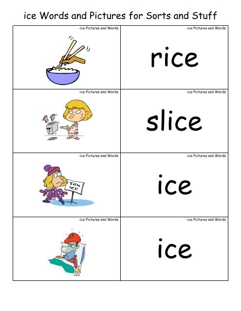 ice FAMILY Set - Word Way