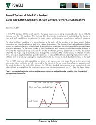 Powell Technical Brief #2 - Revised Close and Latch Capability of ...