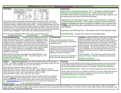 Writing Street View 4th Grade Unit 6 January 7 25, 2013 - Office of ...