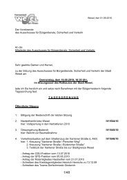 Tagesordnung zur Sitzung vom 16.09.2010 - Wesel