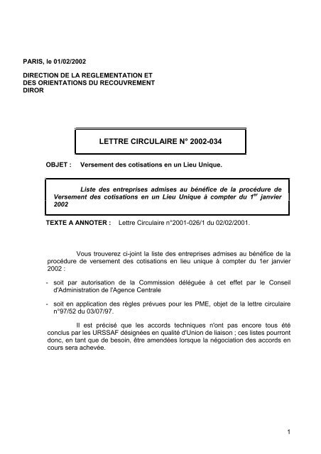 VERSEMENT DES COTISATIONS VLU - Urssaf