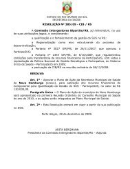 resolução nº xxx/09 - cib / rs - Secretaria Estadual da Saúde do Rio ...