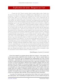Explication de texte : Bergson sur l'art - Lyceedadultes.fr