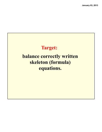 chemistry equations balancing notes The  Balancing Challenge Spot Equations  Science (pdf)