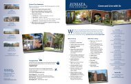 Come and Live with Us - Juniata College