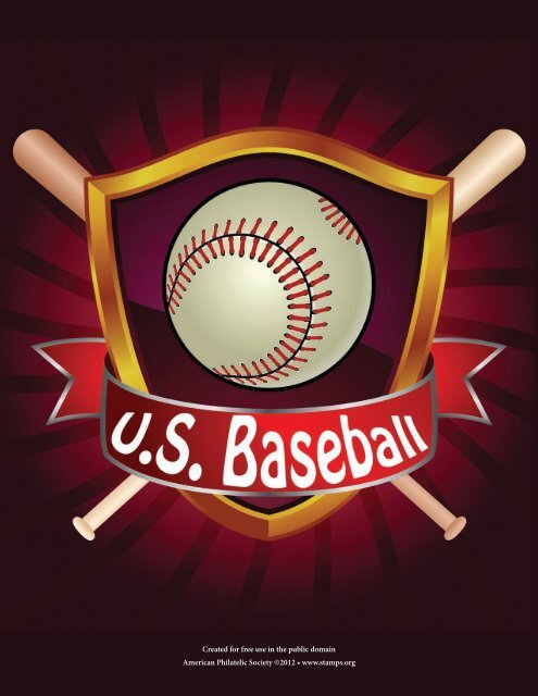 APS Baseball stamp album - Sports Philatelists International