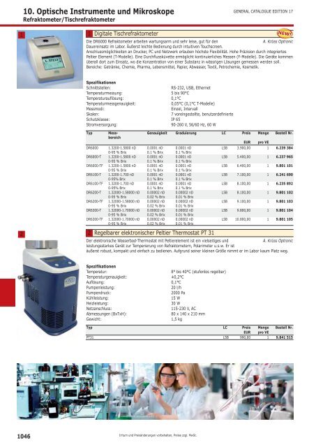 10. Optische Instrumente und Mikroskope Optische ... - Wies-Software