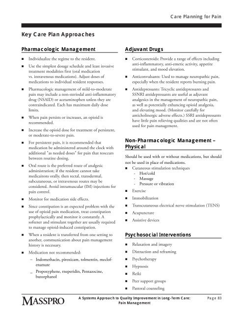 Checklist for Development of a Care Plan - Long-Term Care Best ...