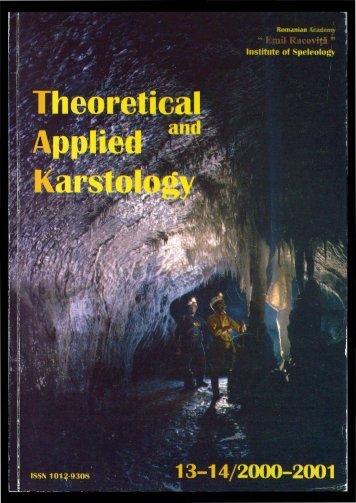 Theoretical and Applied Karstology - Karst Information Portal