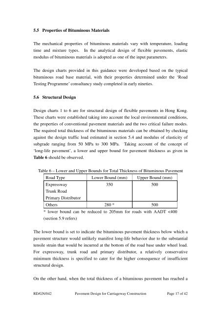 Pavement Design for Carriageway Construction