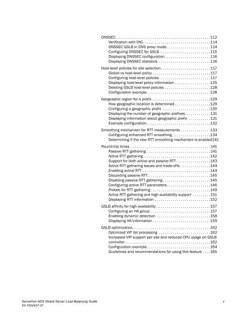 ServerIron ADX Global Server Load Balancing Guide ... - Brocade