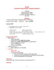 Syllabus - USC Ming Hsieh Department of Electrical Engineering