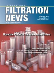 Rosedale Products' Versatile Basket Filters ... - Filtration News