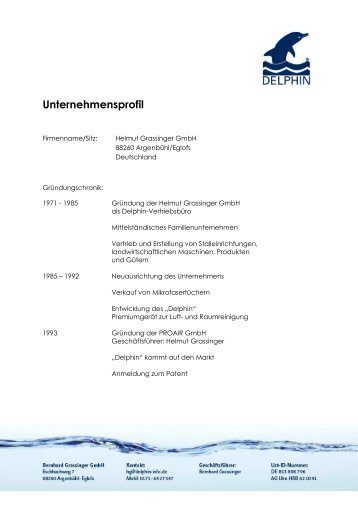 Unternehmensprofil Delphin