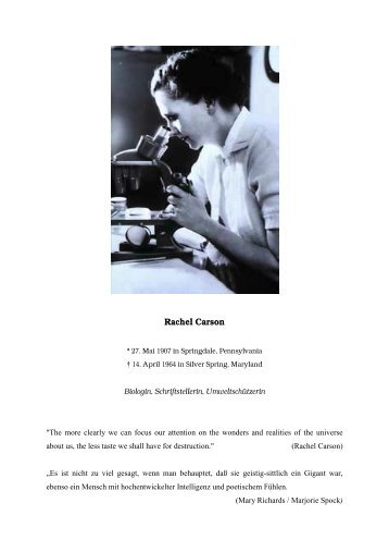 Rachel Carson - wwwuser