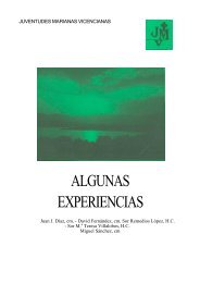 ALGUNAS EXPERIENCIAS - Juventudes Marianas Vicencianas