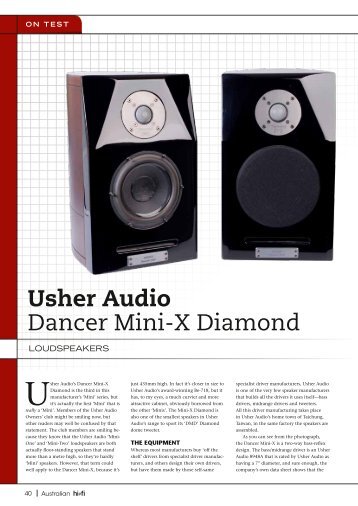 Usher Audio Dancer Mini-X Diamond - Audiofast