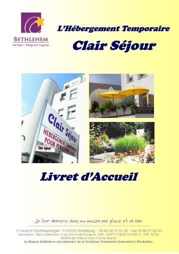 Clair Séjour - Alliance St Thomas Seniors Alsace, réseau d ...