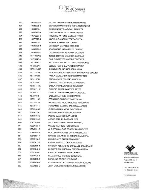 Resolución Proveedores Inscritos Marzo 2009 - Chileproveedores