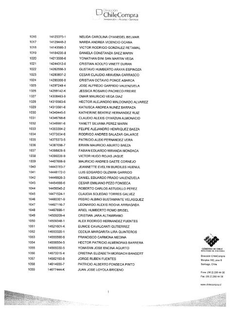 Resolución Proveedores Inscritos Marzo 2009 - Chileproveedores