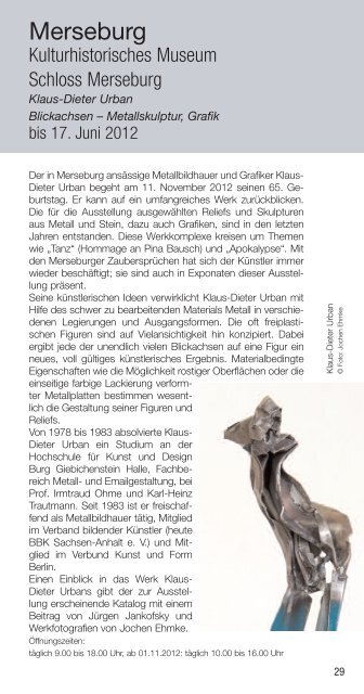 Kunst in Mitteldeutschland - im Kunstverein "Talstrasse"