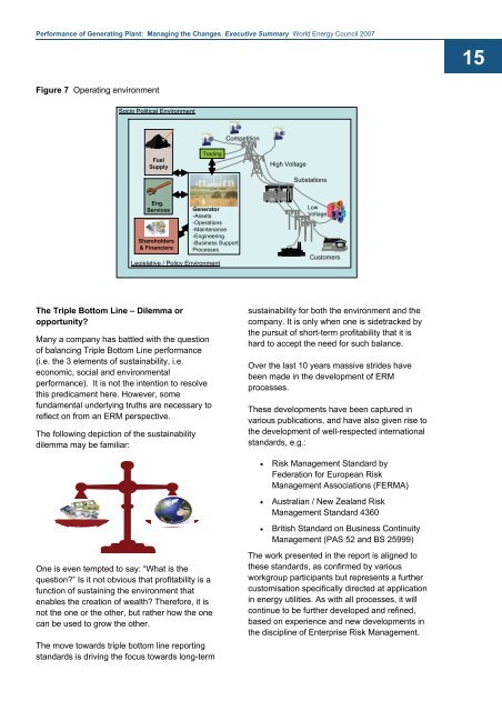 Performance of Generating Plant - World Energy Council