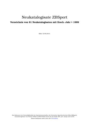 PDF Neukatalogisate 12. Mai 2013 - Zentralbibliothek der ...