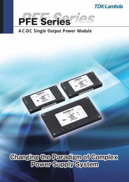 AC-DC Single Output Power Module - TDK-Lambda