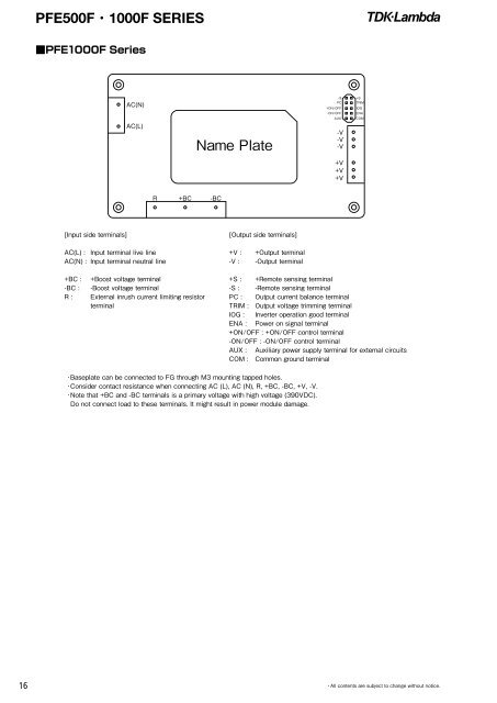 AC-DC Single Output Power Module - TDK-Lambda