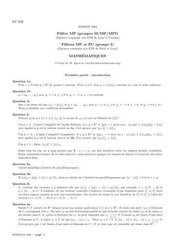 LyonCachanMP02 - Laboratoire de MathÃ©matiques et Applications ...