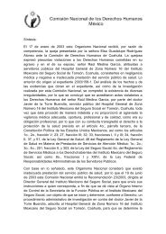 El 17 de enero de 2003 este Organismo Nacional recibió, por razón ...