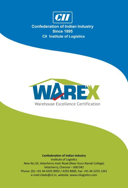 Warehouse Certification - CII Institute of Logistics