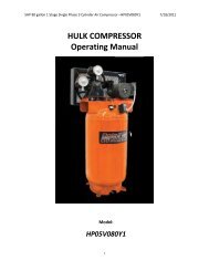 HULK COMPRESSOR Operating Manual - Air Compressors Direct