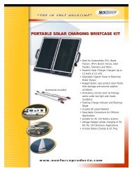 portable solar charging briefcase kit - SunForce Products Inc.