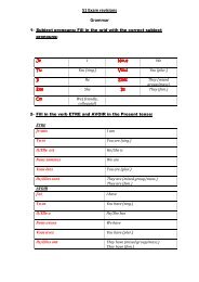 S1 Exam revisions Grammar - Jordanhill School