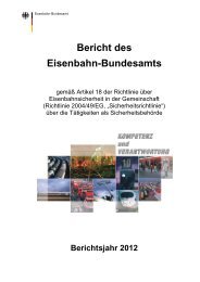 Sicherheitsbericht 2012 - Eisenbahn-Bundesamt