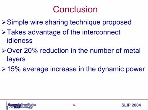 A 2-Slot Time-Division Multiplexing (TDM) Interconnect ... - SLIP