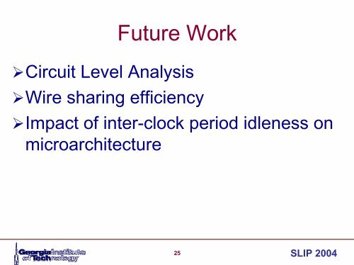 A 2-Slot Time-Division Multiplexing (TDM) Interconnect ... - SLIP