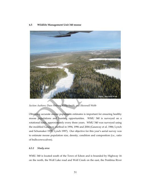 Delegated Aerial Ungulate Surveys 2009/2010 Survey Season