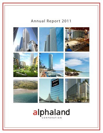 Annual Report 2011 - Alphaland Corporate