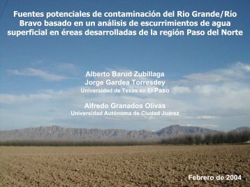 Fuentes potenciales de contaminaciÃ³n del Rio Grande/RÃ­o Bravo ...