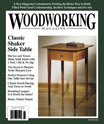 Classic Shaker Side Table - Popular Woodworking Magazine