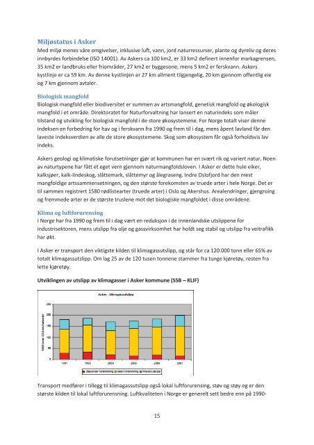 Planprogram for kommuneplanen 2013-2025, Del ... - Asker kommune